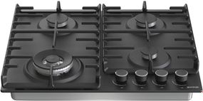 Варильна поверхня Gorenje GW642AB/газова/газконтроль/чавунні грати/конфорка WOK/чорна (GW642AB)