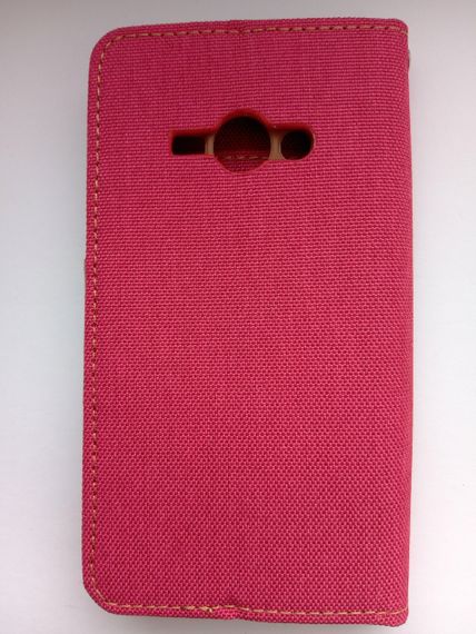 Чохол-книжка Goospery з тканини для Samsung J110  Red | Зображення 1