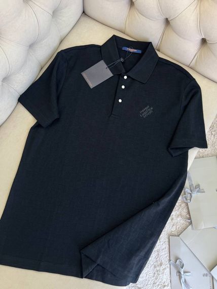 Сорочка поло Louis Vuitton Damier Signature Black f729