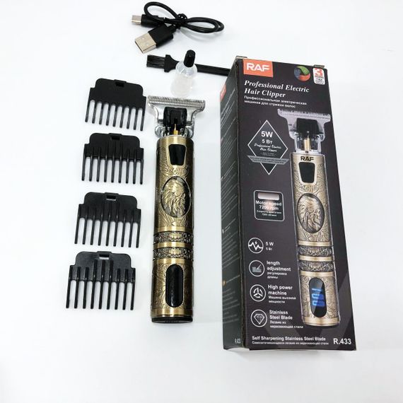 Машинки для стрижки професійні машини, Бездротова акумуляторна машинка для стрижки волосся DT-67 | Зображення 8