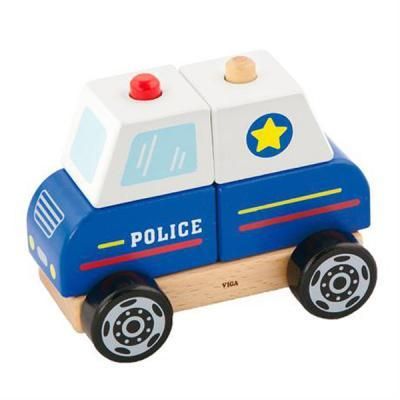 Развивающая игрушка Viga Toys пирамидка Полицейская машинка (50201FSC) | Зображення 1