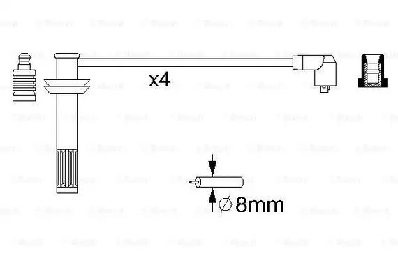 Комплект дротів запалювання FIAT COUPE, LANCIA THEMA, BOSCH (0986356709) | Зображення 4