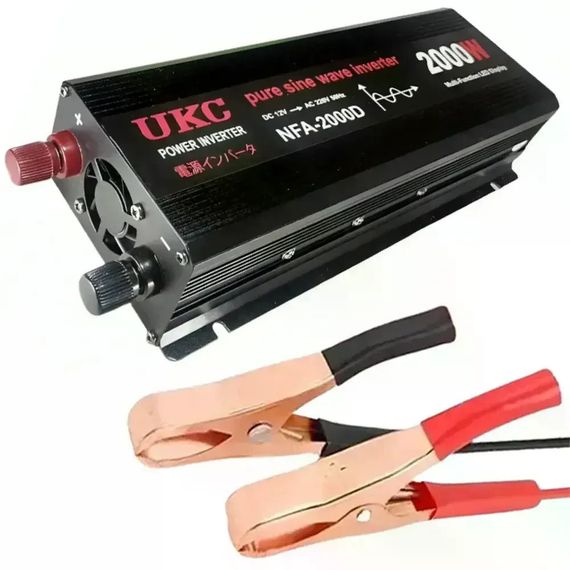 Инвертор 5 CORE 2000W 12V с чистой синусоидой • Преобразователь 5 CORE 2000W 12V-220V AC/DC Pure Sine Wave для резервного питания | Зображення 3