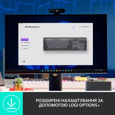 Клавиатура Logitech MX Mechanical Wireless Illuminated Performance Graphite (920-010757) | Зображення 8