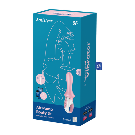 Анальний смарт-вібратор Air Pump Booty 5+, рожевий колір Satisfyer (Німеччина) Sex Aura | Зображення 4