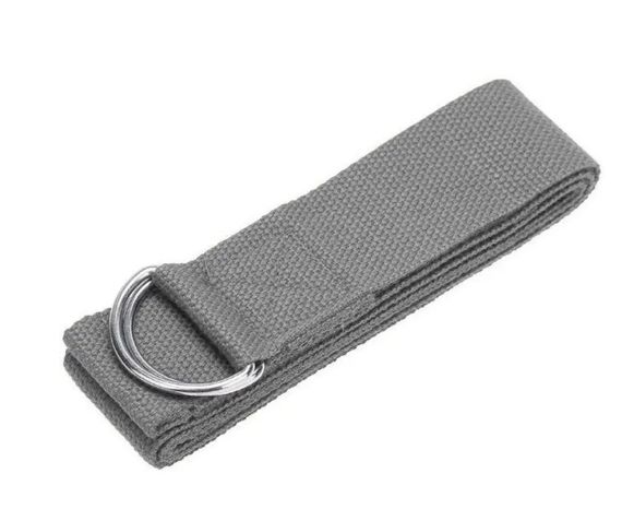 Ремінь для йоги PowerPlay PP_4409 183*3.8 см Сірий (PP_4409_Grey) | Зображення 1