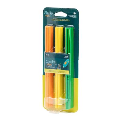 Стержень для 3D-ручки 3Doodler набор Микс (75 шт: оранжевый, желтый, зеленый) (3DS-ECO-MIX2-75) | Зображення 2