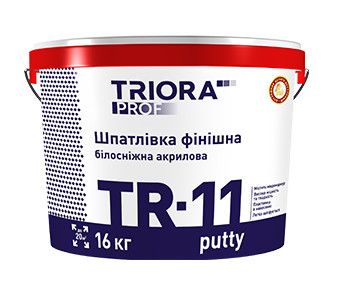Шпаклівка біла фінішна "tr-11 putty" 5кг Triora