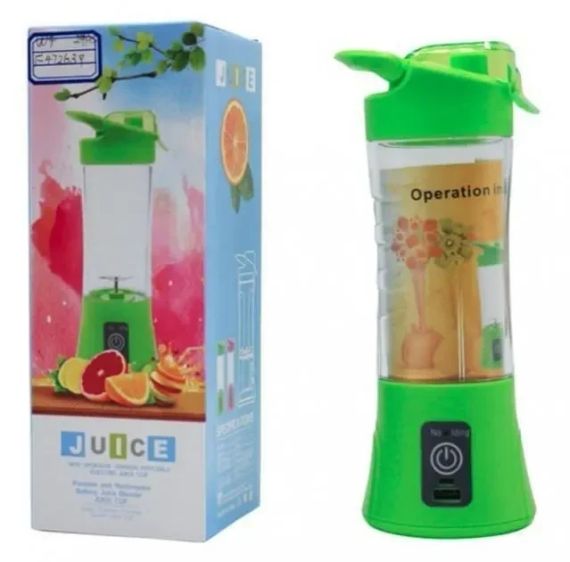 Фитнес-блендер Smart Juice Cup Fruits Портативный миксер, шейкер с USB-зарядкой | Зображення 2