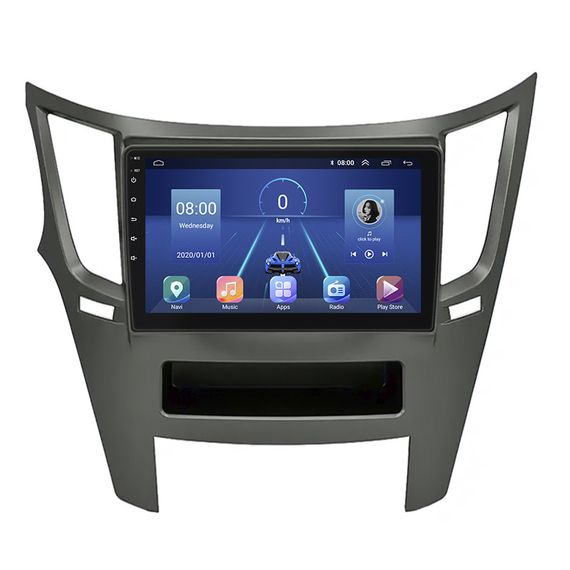 Штатная магнитола Lesko для Subaru Legacy V 2009-2012 экран 9" 4/64Gb 4G Wi-Fi GPS Top Субару Легаси