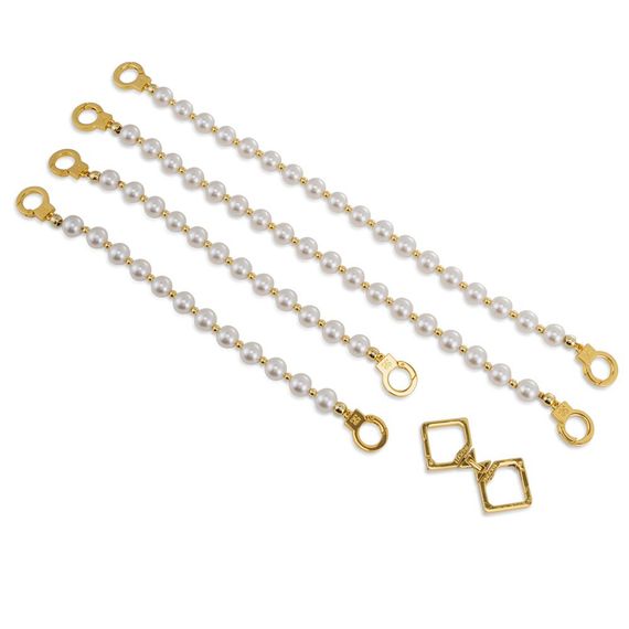 Перлинні наручники та поножі LOCKINK Pearl Handcuffs & Anklecuffs | Зображення 5