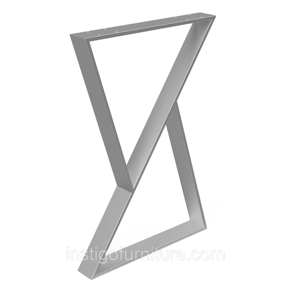 Комплект опор для столу з металу 500×70mm, H=730mm (профільна труба: 70x11mm) Сірий | Зображення 1