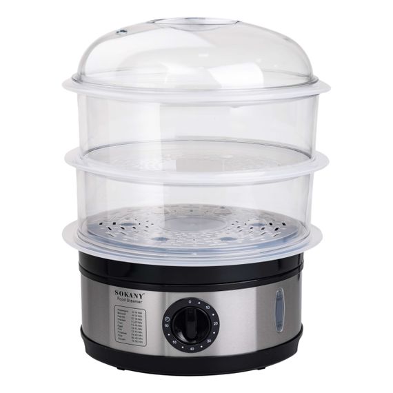 Пароварка електрична Sokany SK-07018 трирівнева 11 літрів