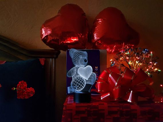 Змінна пластина для 3D ламп "Ведмедик з серцем" 3DTOYSLAMP | Зображення 2