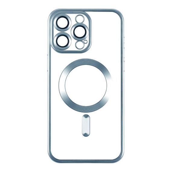 Чехол TPU Metallic Chrome з повним захистом камери with Magsafe для Iphone 12 Цвет Chrome Gold | Зображення 2