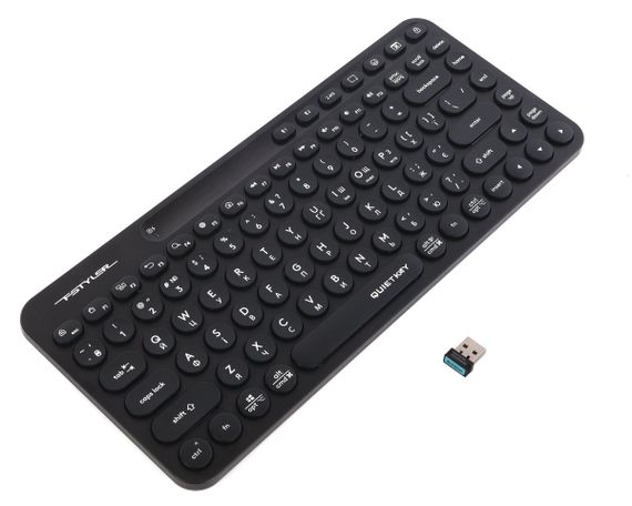 Бездротова клавіатура A4Tech FBK36C AS Black чорна | Зображення 3