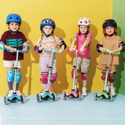 Самокат Micro Mini Deluxe Glow LED льодовик аква (MMD218) | Зображення 3