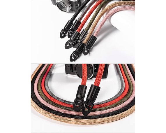 Ремінь універсальний для фотоапарата фотокамери CAMERA STRAP нашийний плечовий з тканини хакі | Зображення 2