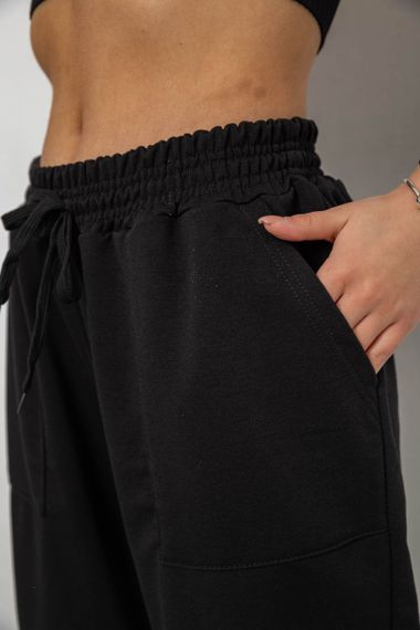 Спортивні штани жіночі, колір чорний, 238R347 | Зображення 4