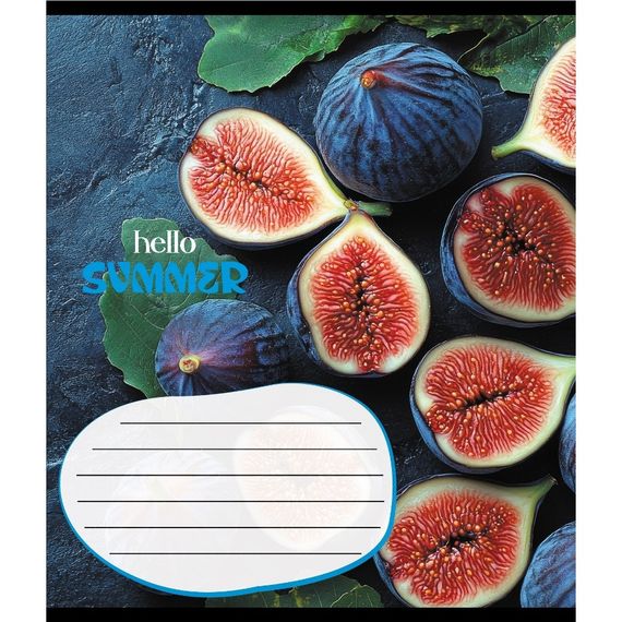 Зошит учнівський "Фруктовий сет" 018-530414K-5 в клітинку, 18 аркушів