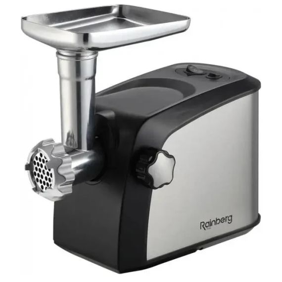 Мясорубка электрическая Rainberg RB-673 с соковыжималкой и шинковкой 9 насадок 3000W с реверсом | Зображення 3