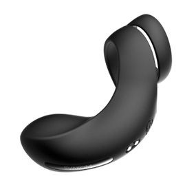 Двойное эрекционное кольцо Svakom Benedict Black со стимуляцией промежности sexstyle