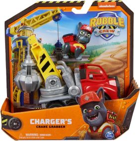 Щенячий патруль Крепыш и команда Кран с захватом и фигурка Заряд Paw Patrol Rubble & Crew Charger’s Crane Grabber