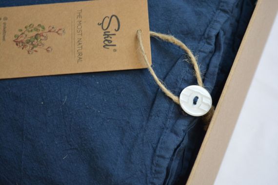 Постільна білизна Sikel Stonewashed Soho 200 х 220 см Lacivert | Зображення 4