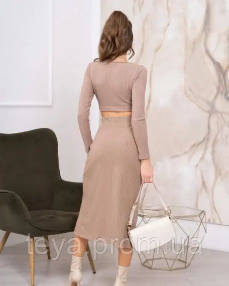 Костюм цвет бежевый FI_006972 | Зображення 2