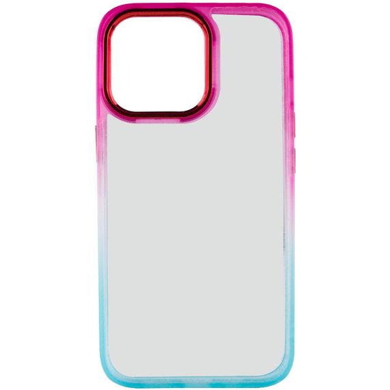 Чохол TPU+PC Fresh sip series для Apple iPhone 13 Pro (6.1") Бірюзовий / Рожевий | Зображення 1