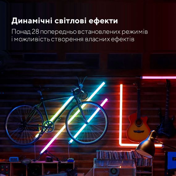 Набір настінних світильників Govee  H6062 Glide RGBIC Wall Light (6+1) RGB (B6062301) | Зображення 5