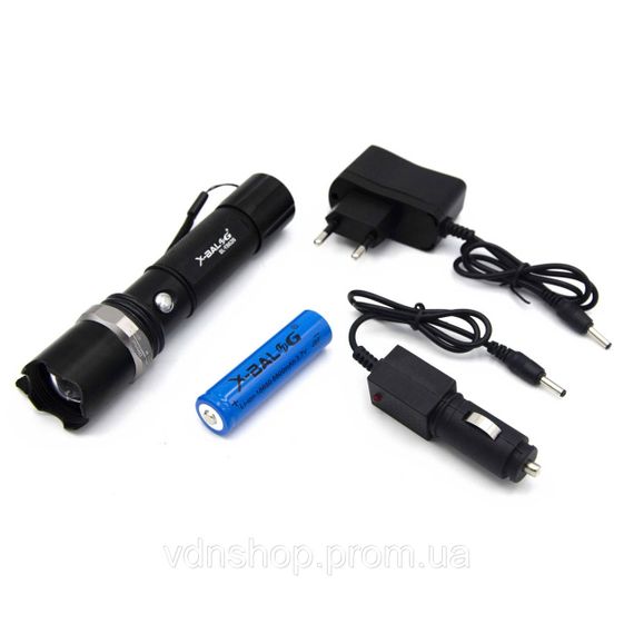 Портативный светодиодный фонарь с USB-зарядкой Bailong 8626, Фонарь водозащищенный EO-97 | Зображення 5