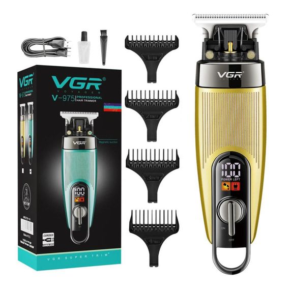 Машинка для стрижки от акб VGR V-975, Хороший беспроводной триммер, Машинка для стрижки волос домашняя MS-61 | Зображення 8