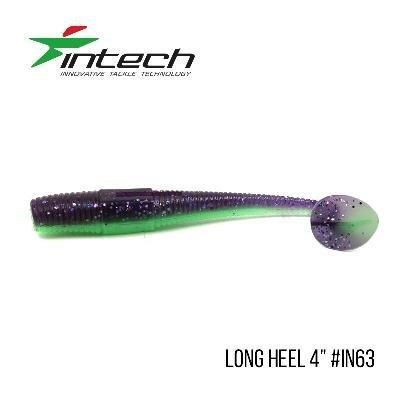 Силиконовая приманка, Съедобный силикон Intech Интеч Long Heel 4"6 шт IN63