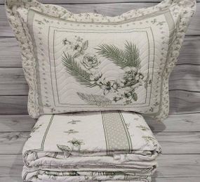 Покрывало(250х260см) с наволочками (50х70см) Miss Bella Asya gri Полиэстер