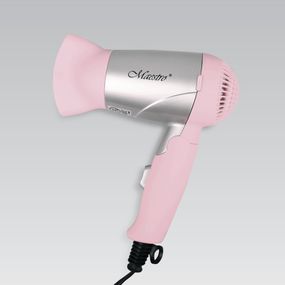 Фен для волосся Maestro MR-201-PINK, 1200 Вт, складана ручка, 2 режими нагріву