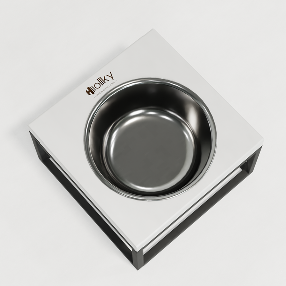 Миска на подставке для кошек и средних собак Hollky Base Solo M (1 × 0,8 л) Solo M-212110-GRWH | Зображення 6