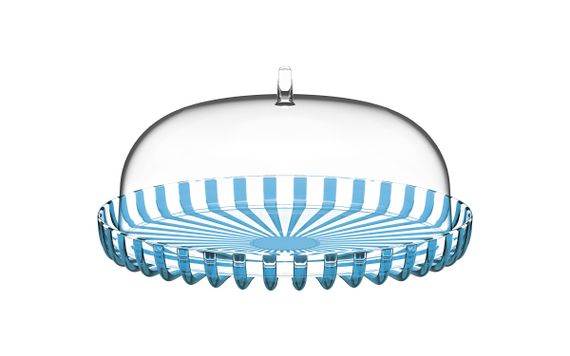 Тортівниця Guzzini Dolcevita 12570048 31 см блакитна