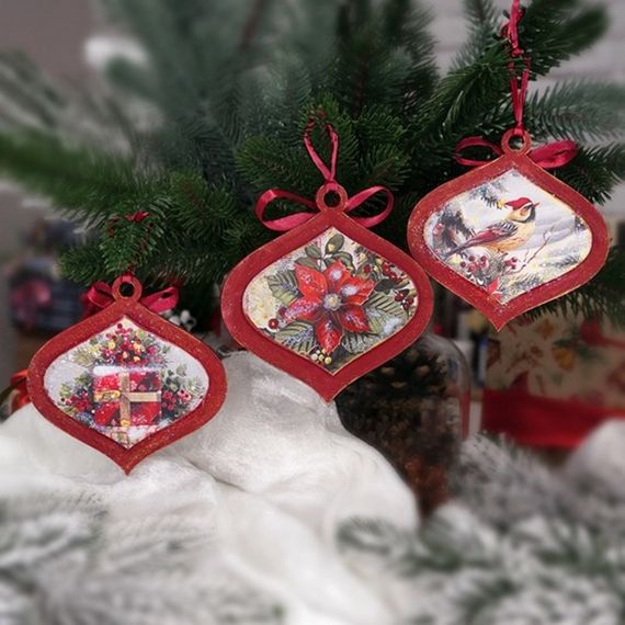 Творческий набор для создания 3-х елочных украшений "Vintage Christmas" FDCKW-053 | Зображення 2