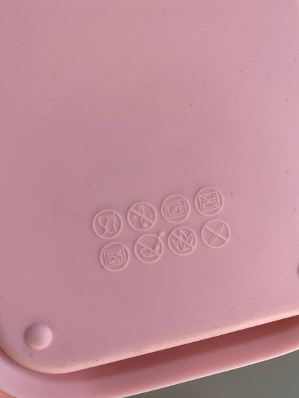 Ланч бокс дитячий силіконовий складний Рожевий | Зображення 4