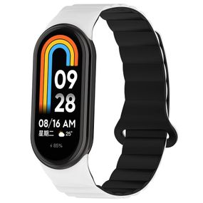Ремінець Dual-color Magnetic для Xiaomi Mi Band 9/8 White / Black