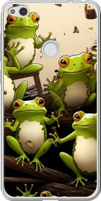 Чехол на Huawei P8 Lite (2017) Жабки "5656u-777-17620"