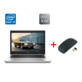 Ультрабук HP ProBook 640 G4 / 14" (1920x1080) IPS / Intel Core i5-8250U (4 (8) ядра по 1.6 - 3.4 GHz) / 8 GB DDR4 / 256 GB SSD / Intel UHD Graphics 620 / Fingerprint / WebCam / Windows 10 б/в + Подарунок Бездротова миша / USB