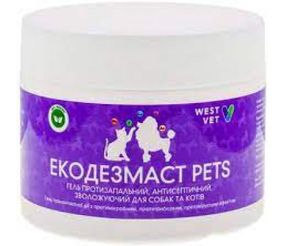Антисептический увлажняющий гель West Vet Экодезмаст Pets 320 г