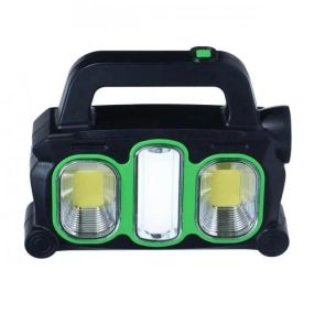 Аккумуляторный LED фонарь прожектор с солнечной панелью USB выход съемные Hurry Bolt HB-6169