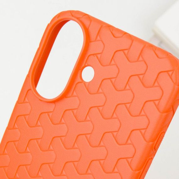 Чохол TPU Weaving для Apple iPhone 16 (6.1") Orange | Зображення 4
