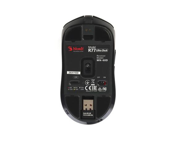 Миша ігрова бездротова Bloody R77 Ultra Dock, колір чорний | Зображення 6