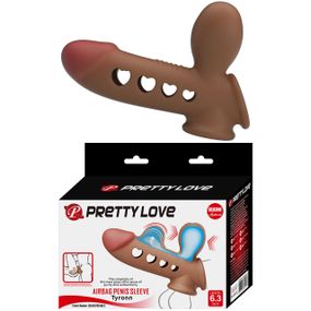Насадка на член реалістична Pretty Love Tyronn із стимулюючими виступами, 16.1 х 4.4 см sexstyle