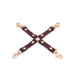 Кожаная крестовина Liebe Seele Wine Red Hogtie Sex Aura