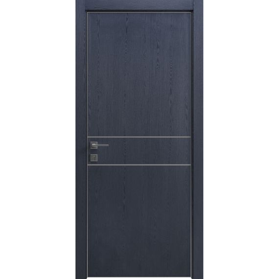 Двері міжкімнатні Rodos MODERN Flat-01 INSIDE сосна браш Cobalt
